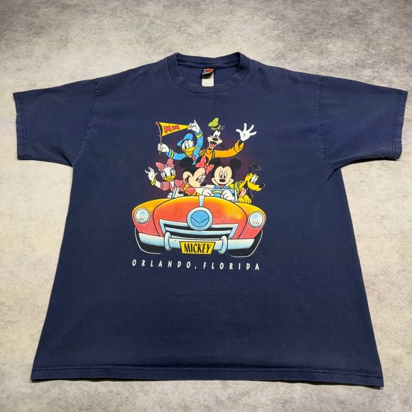 Mickey Unlimited Other - VTG Mickey Unlimited Orlando Florida Adult XL Navy Blue Disney Graphic T-Shirt